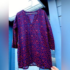 Cotton Tunic w/side slits.